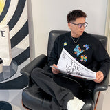 Side profile of Louis Vuitton luxury clothing with contemporary cut