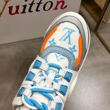 Louis Vuitton Grey Slip-On Sneakers - Heel Detail View