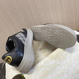 Side profile of Gucci crisp white sneakers everyday casual design
