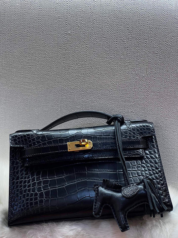 Close-up detail of considered bag design