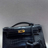 Close-up detail of considered bag design
