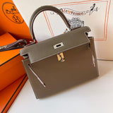 Close-up detail of sophisticated bag design