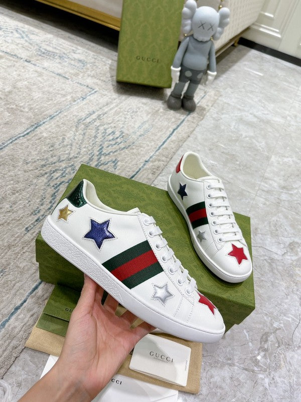 Gucci bold contrast luxury sneakers view 5 streetwear statement look
