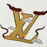 Side profile of Louis Vuitton cotton t-shirt with tailored silhouette