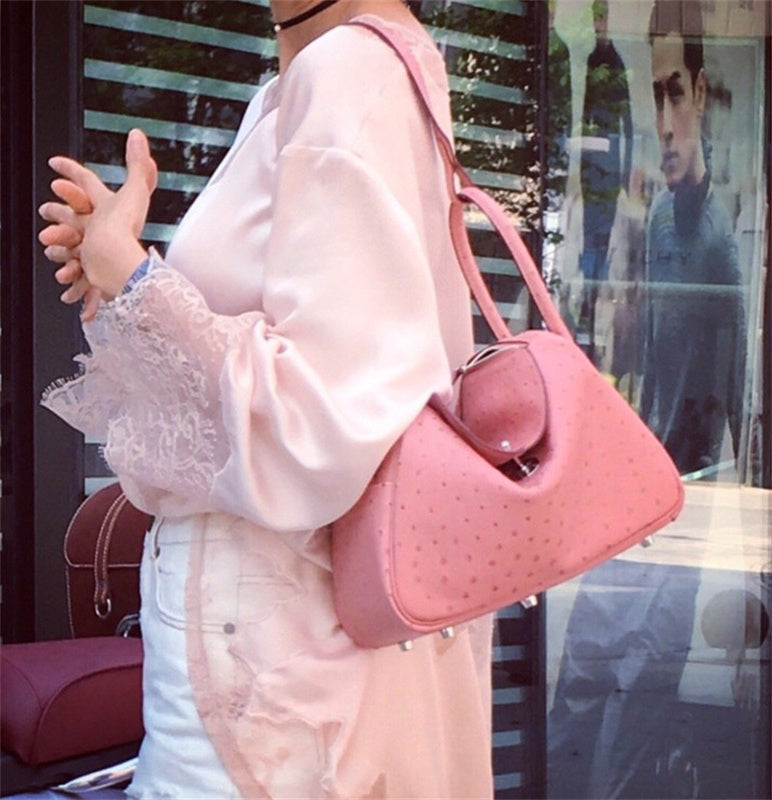  clean-lined shopper bag styled with outfit 12