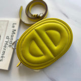 Close-up detail of poised bag design