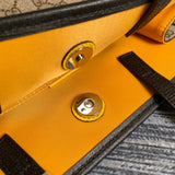 Side profile of statement classic women's handbag – women's premium purse