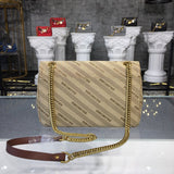 Contemporary Vegan Leather Handbag - Signature Hardware Accents | Women's Luxury Handbag #835 - back view (image 4) of designer-inspired handbag