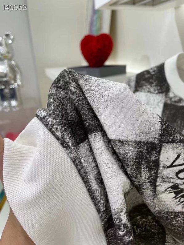 Full styled look of Louis Vuitton luxury clothing with streetwear-inspired cut