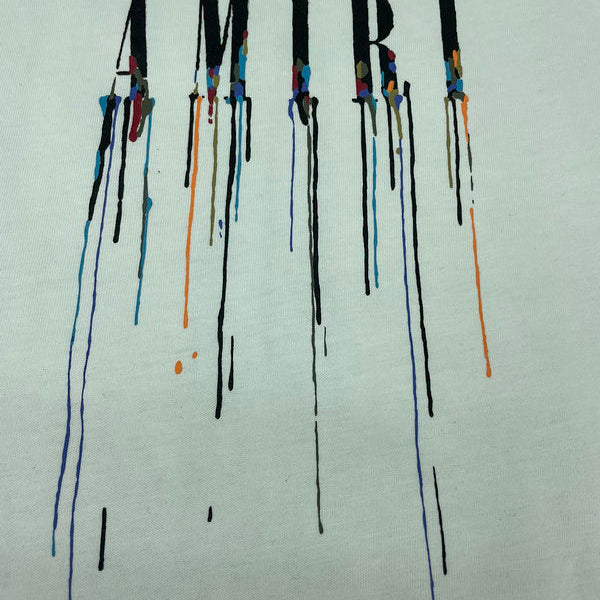 Close-up of Amiri t-shirt craftsmanship