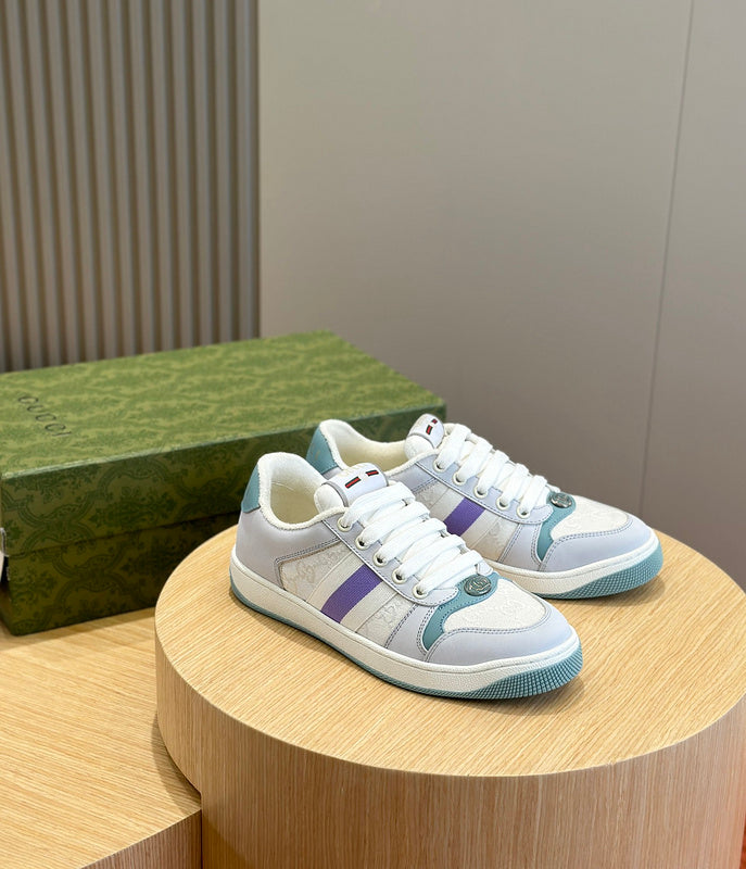 Gucci two-tone luxury sneakers view 6 streetwear statement look