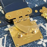 Top view of structured premium women's handbag – women's designer-style accessory