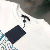 Close-up detail shot of Louis Vuitton luxury clothing with signature branding