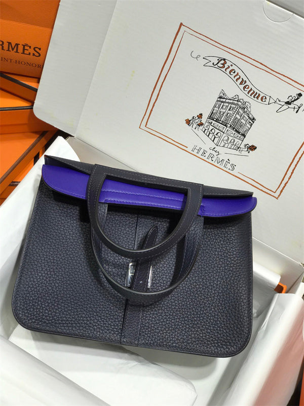 Close-up detail of understated bag design