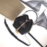 Sophisticated Vegan Leather Handbag - Smooth Faux-Leather Exterior | Women's Fashion Handbag #1771 - product detail shot (image 10) of designer-inspired handbag