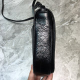 Chic Vegan Leather Handbag - Signature Hardware Accents | Women's Everyday Carry Handbag #1063 - back view (image 4) of designer-inspired handbag
