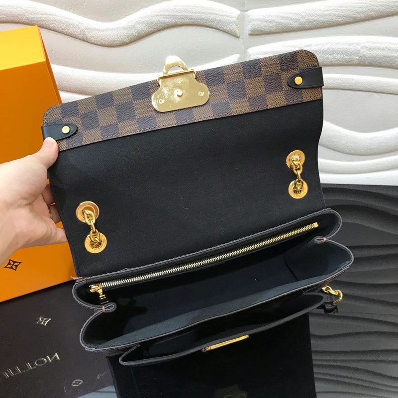 Interior view of structured chic women's handbag – women's everyday handbag
