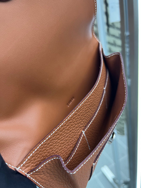 Close-up detail of classic bag design