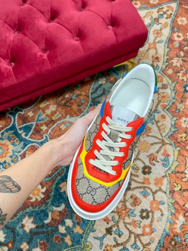 Gucci all-black luxury sneakers view 9 heritage-inspired look