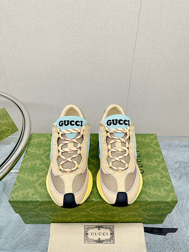 Gucci stone beige luxury sneakers view 11 classic court silhouette