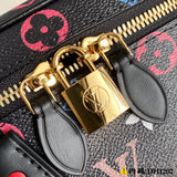 Front view of structured sleek women's handbag – women's luxury handbag