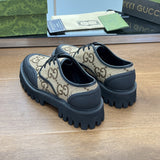 Gucci neutral cream luxury sneakers view 7 sleek tonal finish