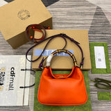 Front view of statement signature women's handbag – women's designer-style accessory