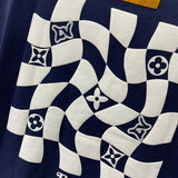 Close-up detail shot of Louis Vuitton cotton t-shirt with everyday silhouette