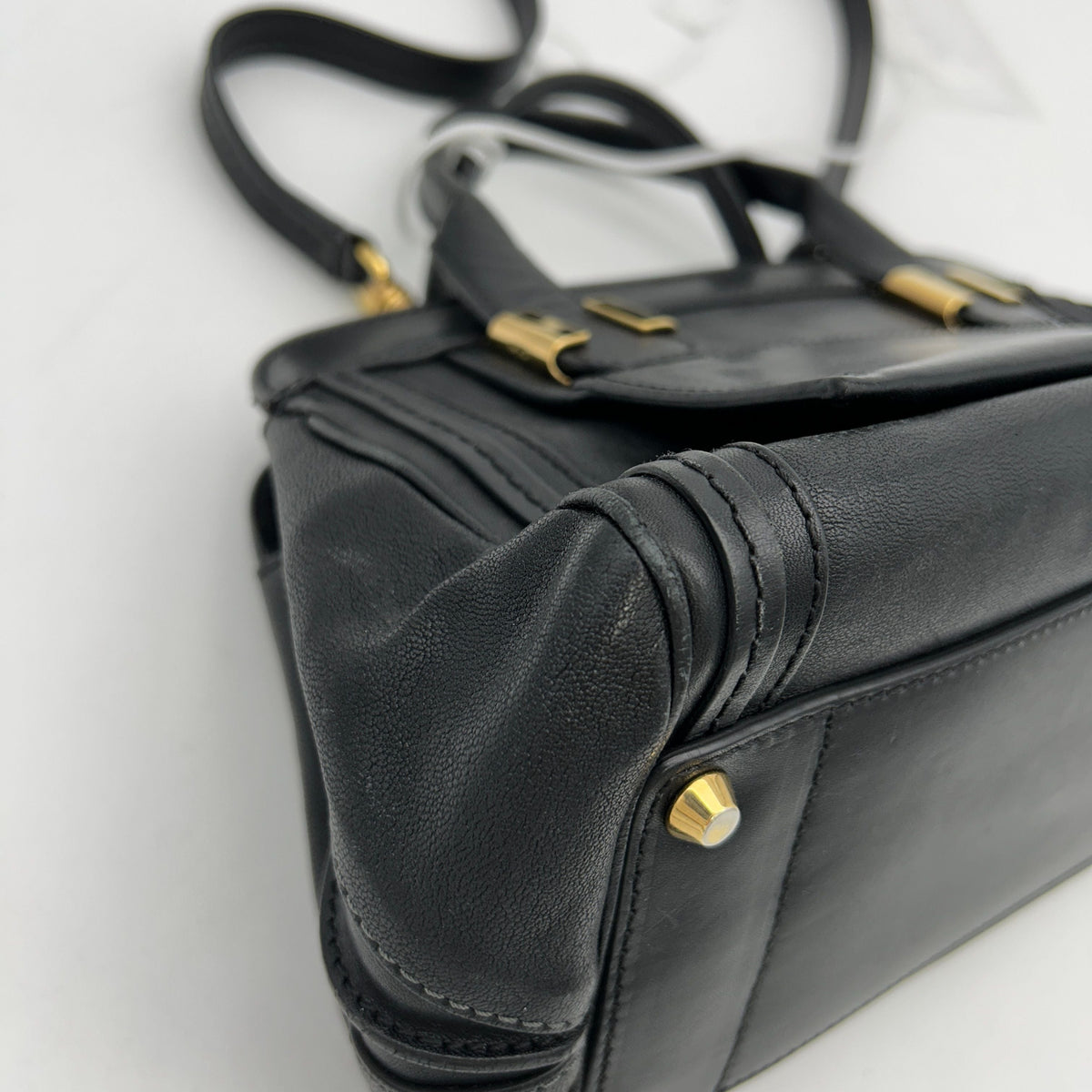 Chloe authentic luxury handbag Black calf craftsmanship