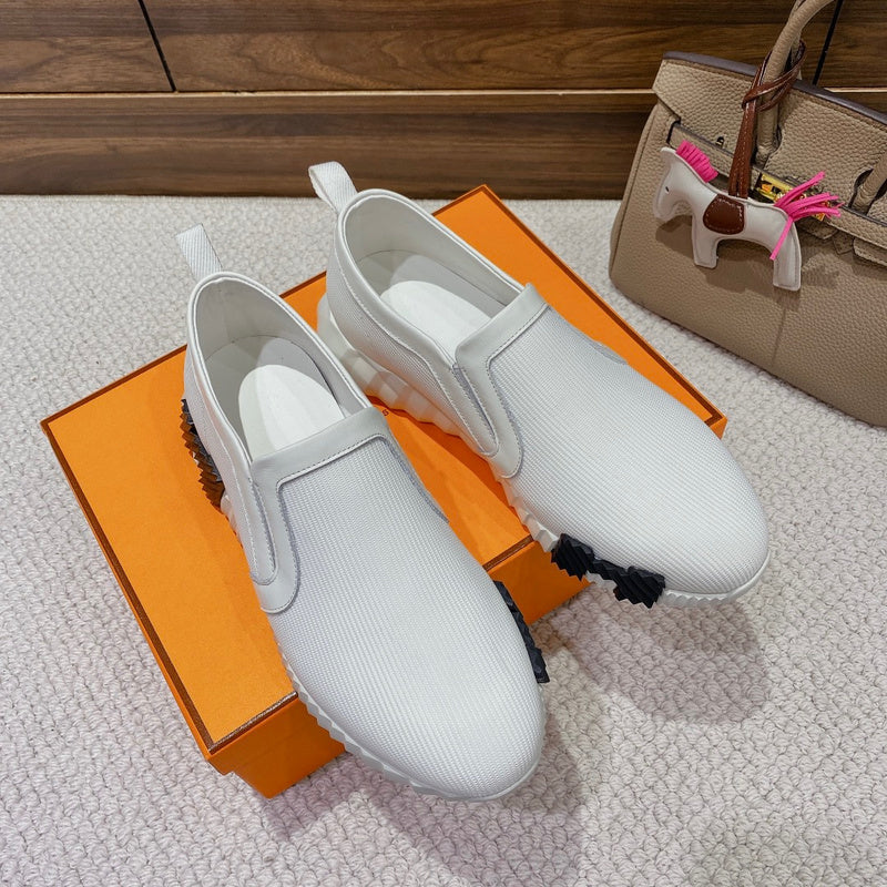 Hermès Tan Slingback Heels - Detail Shot of Craftsmanship
