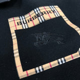 Burberry luxury t-shirt detail shot