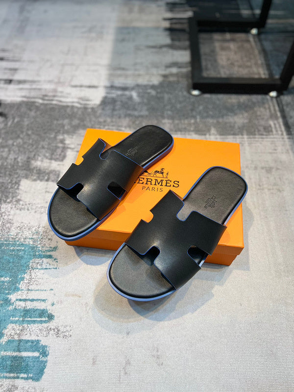 Hermès Black Loafer Flats - Lifestyle Styling Shot