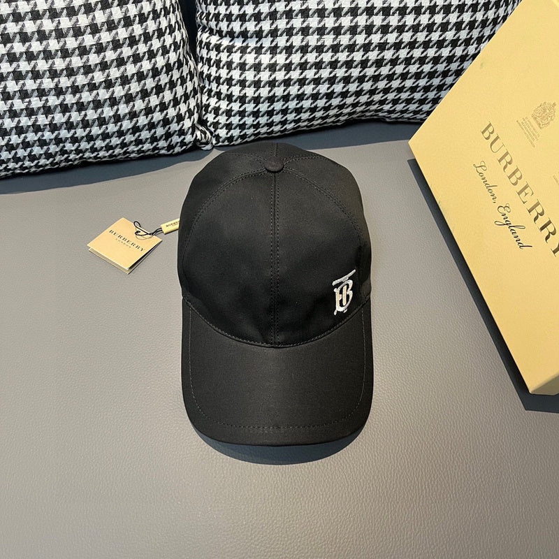 Close-up detail view of Burberry unisex cap