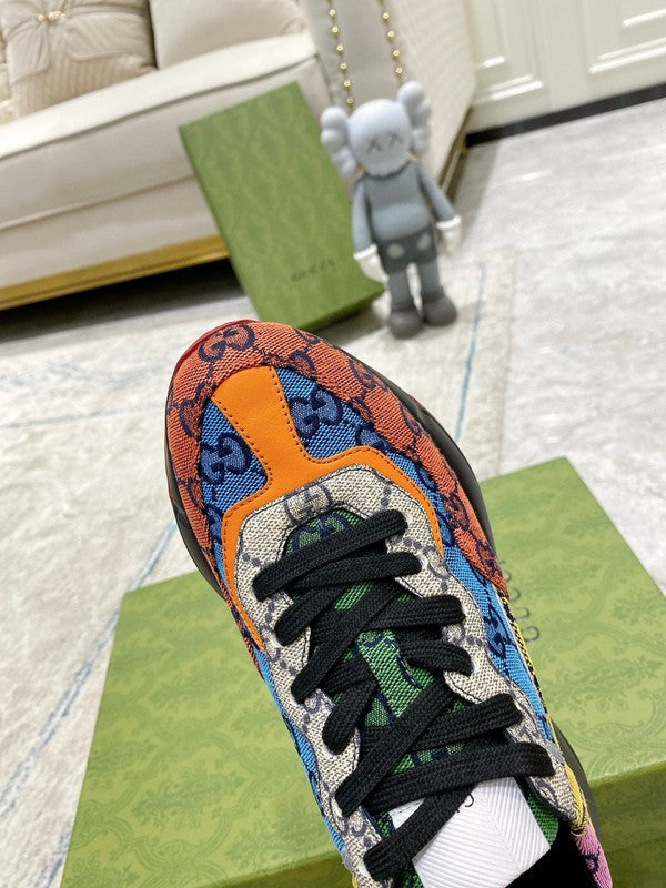 Gucci clean off-white luxury sneakers view 4 chunky sole construction