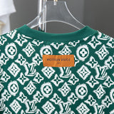 Back view of Louis Vuitton cotton t-shirt with monogram-inspired silhouette