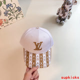 Close-up detail view of Louis Vuitton unisex cap