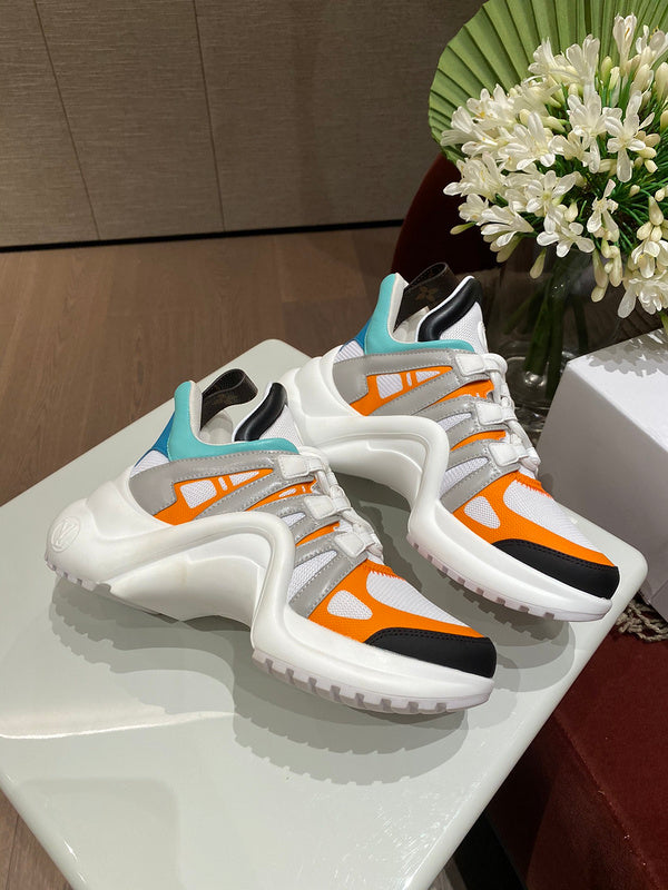Louis Vuitton White Slip-On Sneakers - Front View