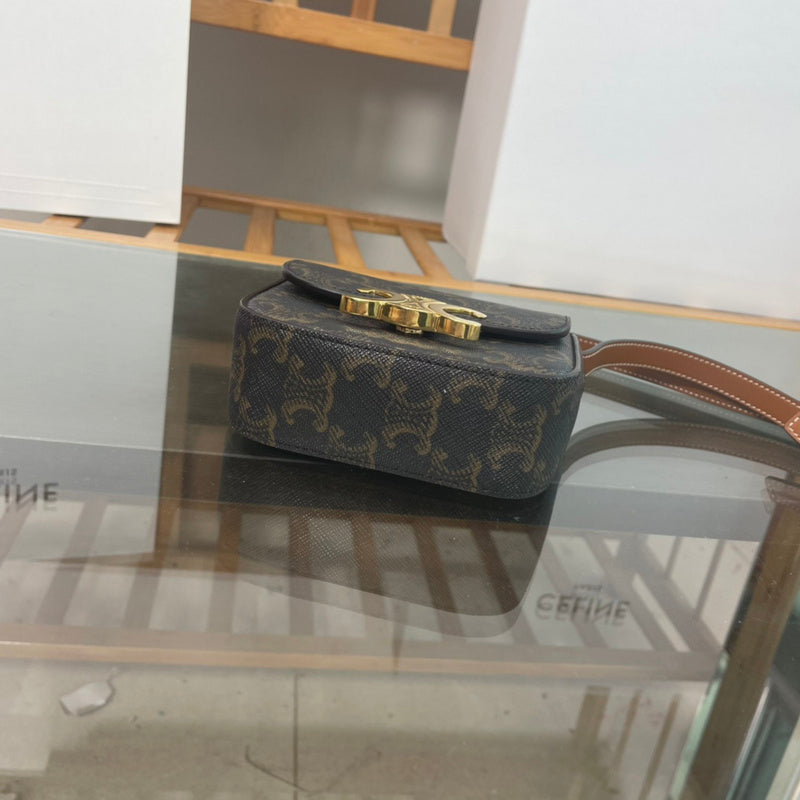Front view of sleek structured women's handbag – women's luxury handbag