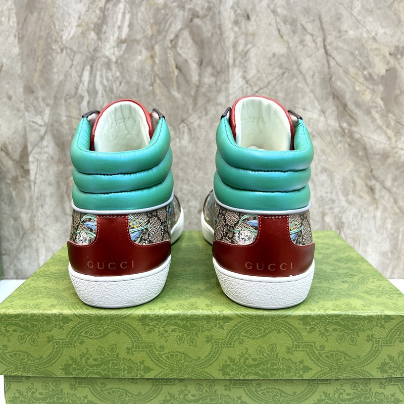 Gucci sneakers detailed view showing premium designer craftsmanship
