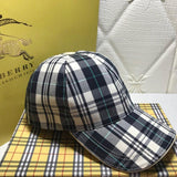 Close-up detail view of Burberry unisex cap
