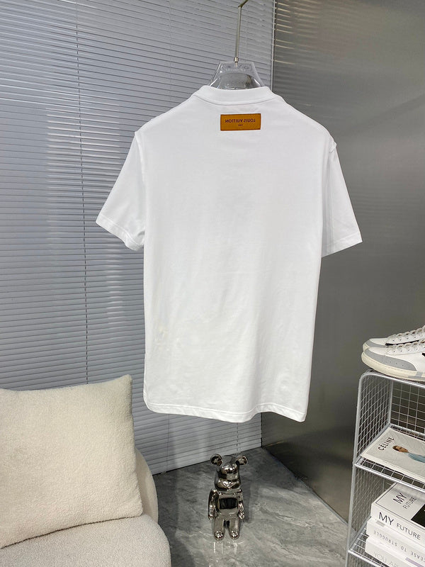 Side profile of Louis Vuitton cotton t-shirt with streetwear-inspired cut
