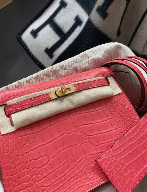 Close-up detail of curated bag design