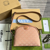Front view of modern polished women's handbag – women's everyday handbag