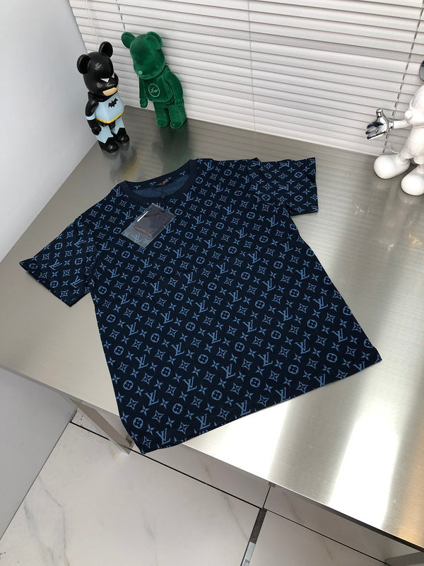 Back view of Louis Vuitton cotton t-shirt with label-forward styling