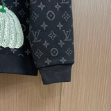 Back view of Louis Vuitton luxury clothing with relaxed-fit cut
