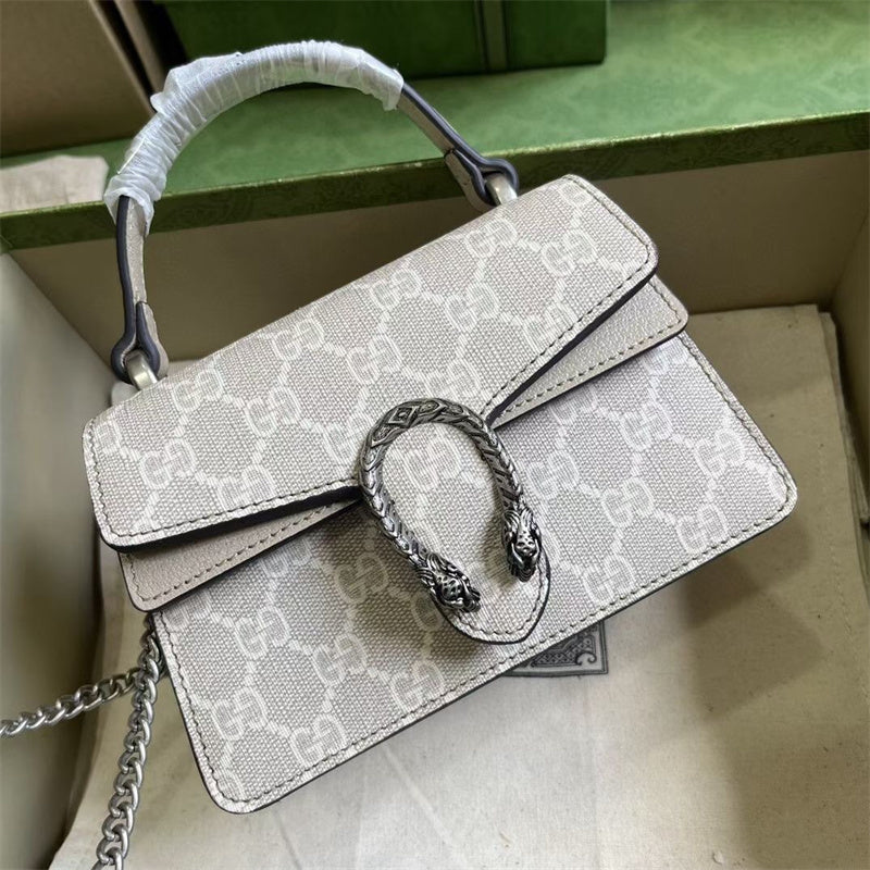 Front view of chic modern women's handbag – women's statement bag