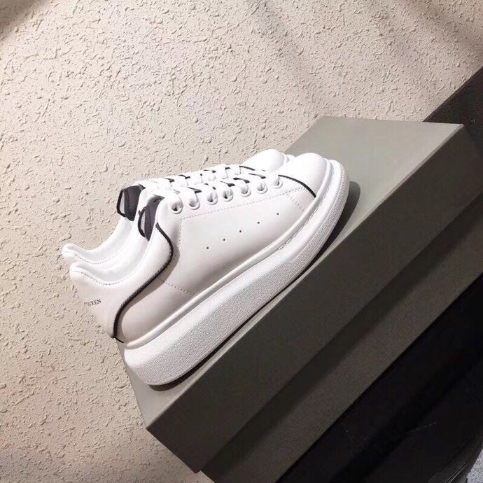 Alexander McQueen two-tone luxury sneakers view 9 breathable knit upper