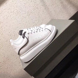 Alexander McQueen two-tone luxury sneakers view 9 breathable knit upper