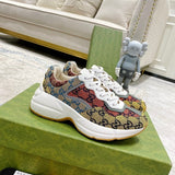 Gucci bold contrast luxury sneakers view 10 sleek tonal finish