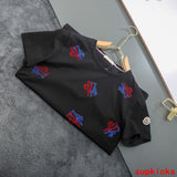 Side profile of Moncler luxury clothing with relaxed-fit cut